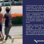 Imagem do caso de agressão contra um morador de rua em Belém.