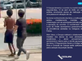 Imagem do caso de agressão contra um morador de rua em Belém.