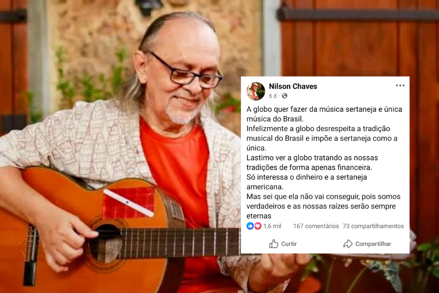 Nilson Chaves critica a dominação do sertanejo na TV Globo.