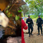 Imagens do local onde o corpo foi encontrado.