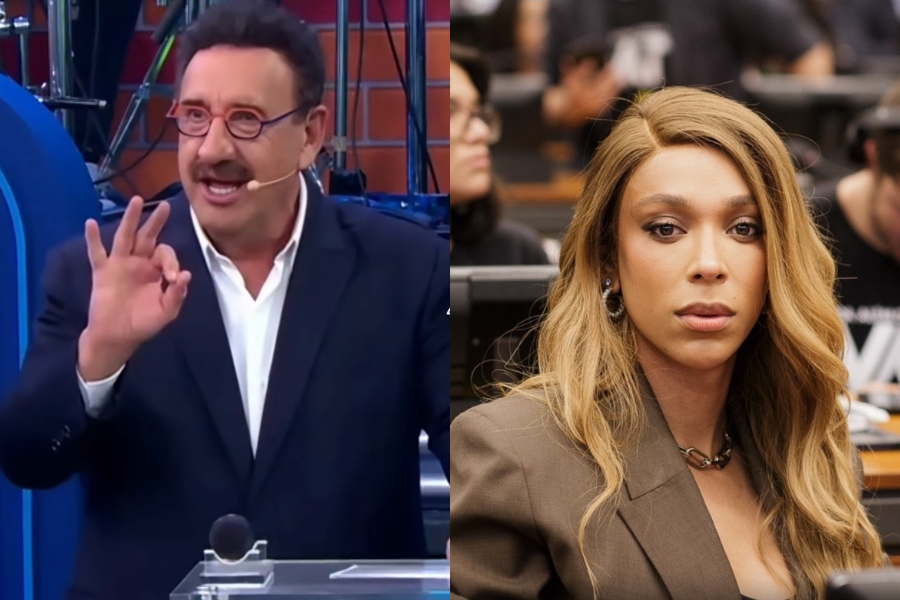 Ratinho e Erika Hilton.