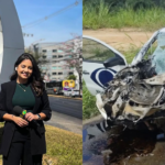 Imagens do acidente com a equipe da Band Minas.