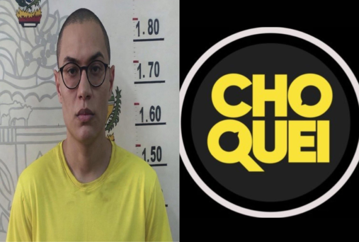 Raphael Oliveira, dono da página 'Choquei', preso em Goiás.