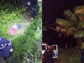 Imagens do local da troca de tiros.