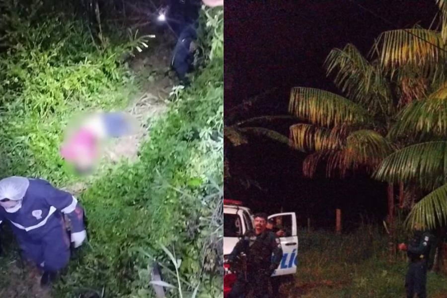 Imagens do local da troca de tiros.