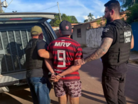 Prisão do suspeito em Outeiro pela Polícia Civil.