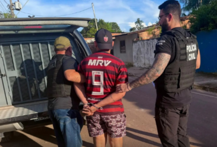 Prisão do suspeito em Outeiro pela Polícia Civil.