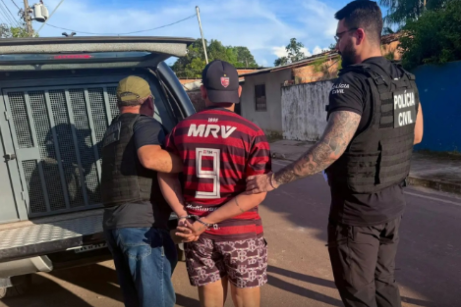 Prisão do suspeito em Outeiro pela Polícia Civil.