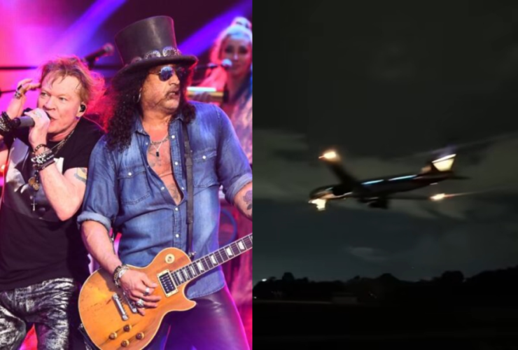 Chegada da banda Guns N' Roses em Belém nesta quinta-feira (23).