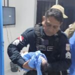 Jovem de 18 anos buscou auxílio no 9º Batalhão, mas bebê nasceu antes da chegada do resgate.