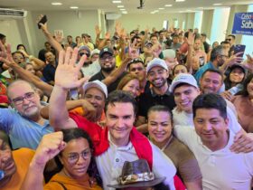 "Eu me dediquei pra não ser só mais um", diz Celso Sabino em lançamento de pré-campanha ao Senado