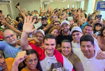 "Eu me dediquei pra não ser só mais um", diz Celso Sabino em lançamento de pré-campanha ao Senado