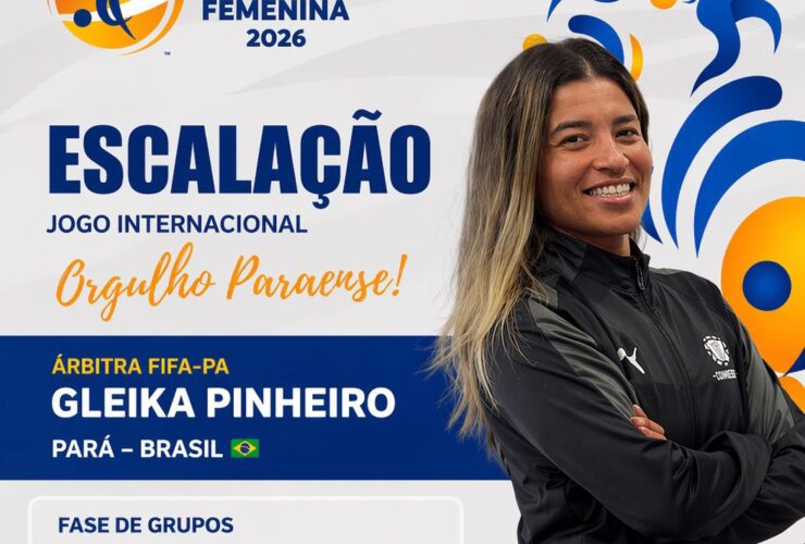 Gleika Pinheiro estreia como árbitra FIFA em torneio da Conmebol