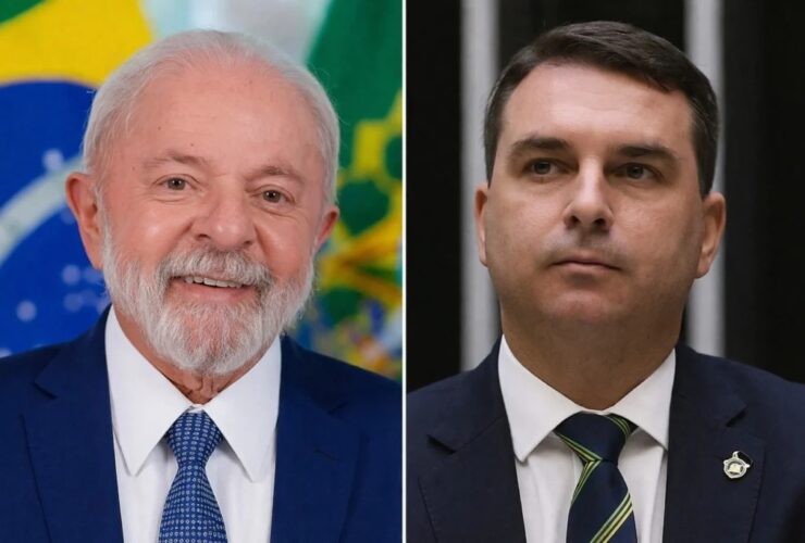 Lula e Flávio lideram as intenções de voto.