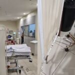 Fotos mostram a situação da "sala vermelha" no PSM da 14, em Belém.