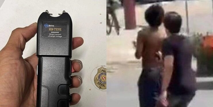 Homem em situação de rua foi agredido com arma de choque por estudantes de uma faculdade particular em Belém.