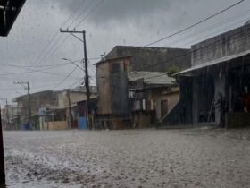 A capital registrou alagamentos em diferentes bairros. Diante do cenário, a prefeitura decretou estado de emergência na noite de domingo (Foto: reprodução)