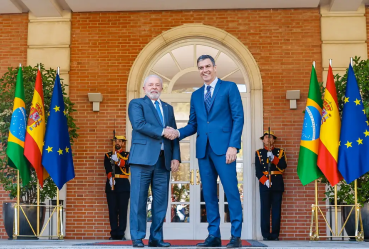 Lula e o presidente espanhol Pedro Sánchez