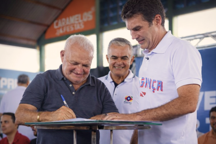Ex-prefeito Raimundão e ex-governador Helder Barbalho