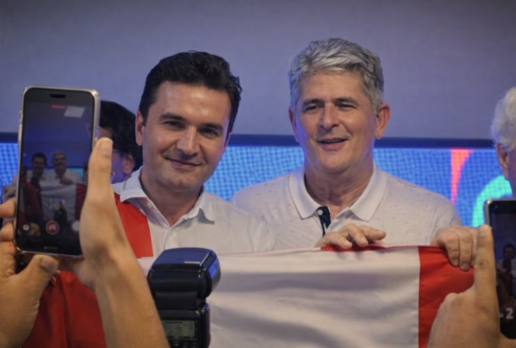 Celso Sabino e Carlos Maneschy do PDT