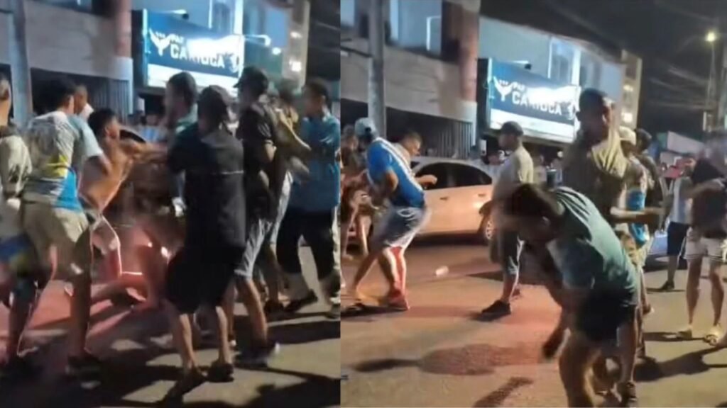 Briga generalizada foi registrada do lado de fora do estádio após o término da partida em Belém; ainda não há informações oficiais sobre a motivação do confronto.