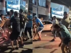 Briga generalizada foi registrada do lado de fora do estádio após o término da partida em Belém; ainda não há informações oficiais sobre a motivação do confronto.