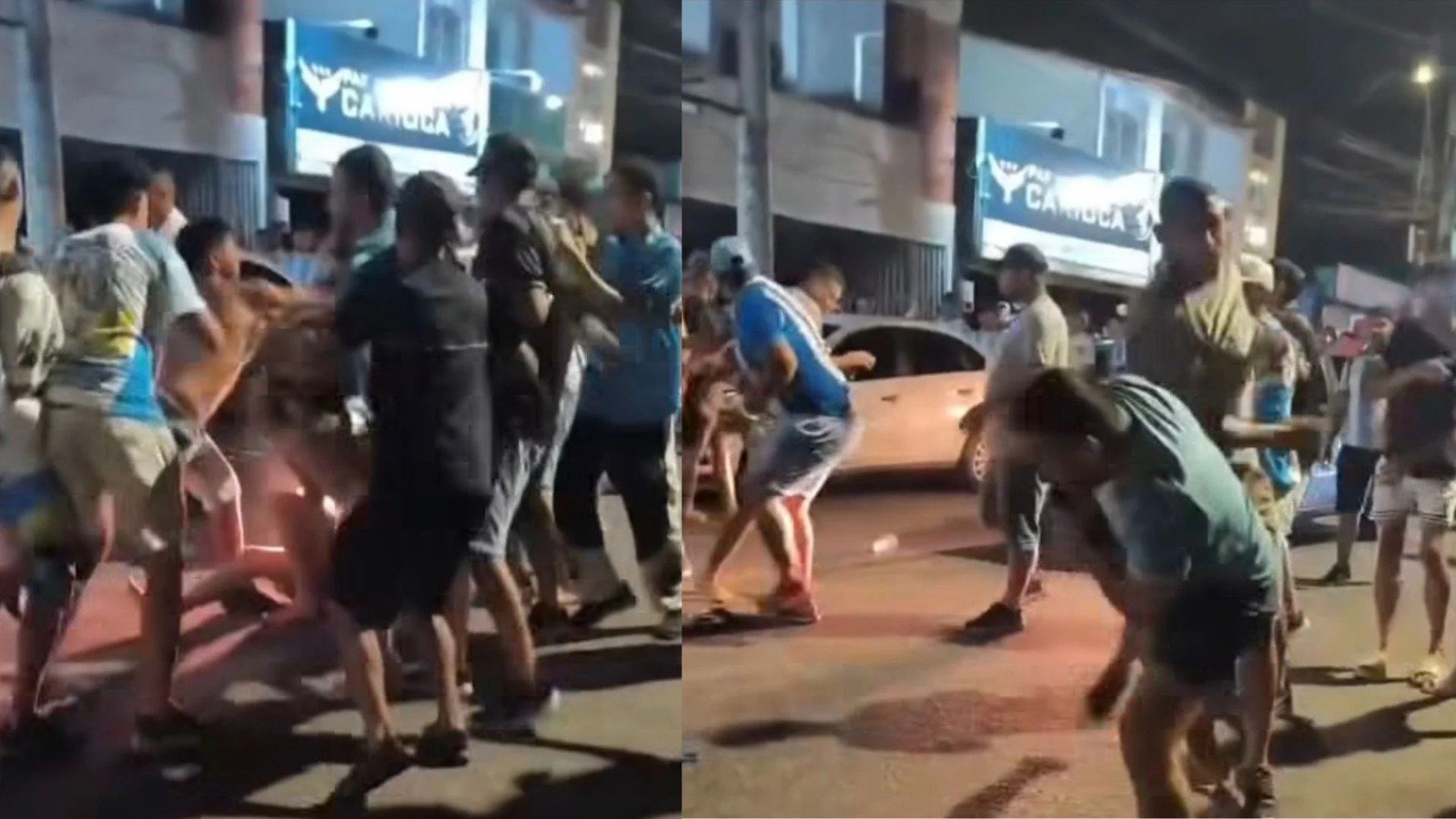 Briga generalizada foi registrada do lado de fora do estádio após o término da partida em Belém; ainda não há informações oficiais sobre a motivação do confronto.
