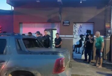 Polícia Militar esteve no local do crime.