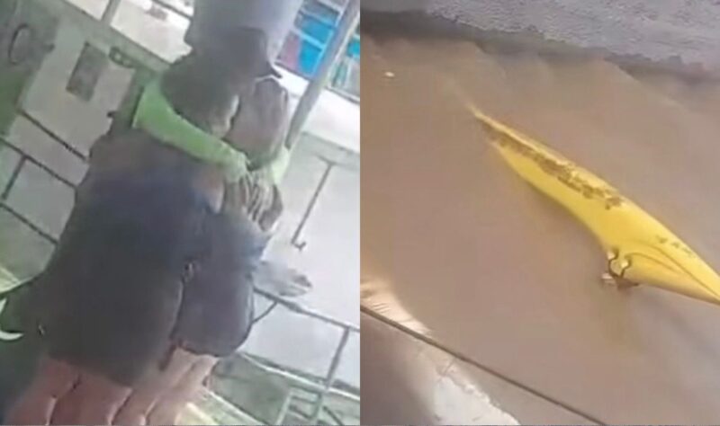 Praticantes ficaram assustadas após o acidente.