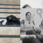 À esquerda, arma utilizada no crime, à direita, as vítimas