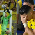 Cristiano Ronaldo desesperado com falha do goleiro brasileiro Bento