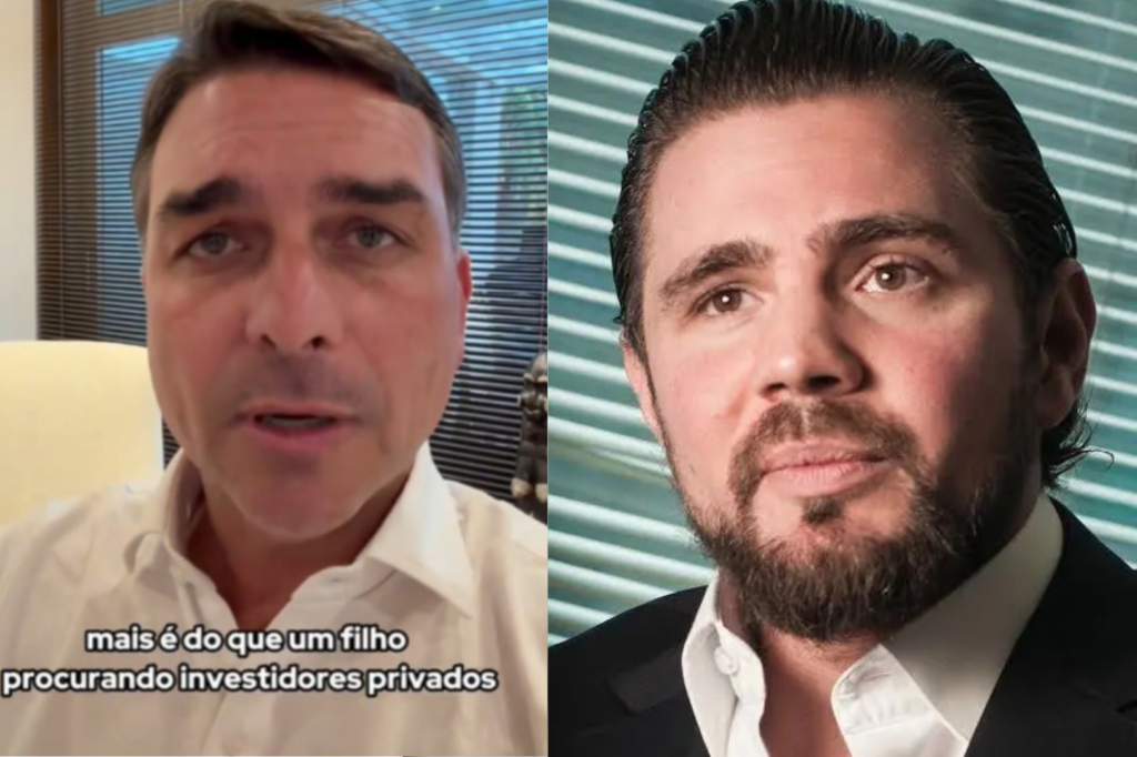 Flavio Bolsonaro e Daniel Vorcaro