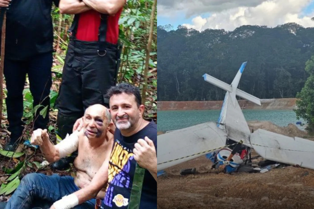 Piloto resgatado em Benevides