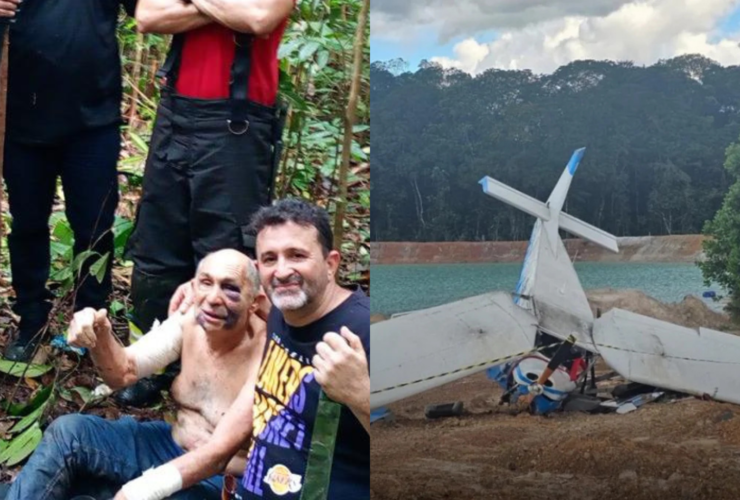 Piloto resgatado em Benevides