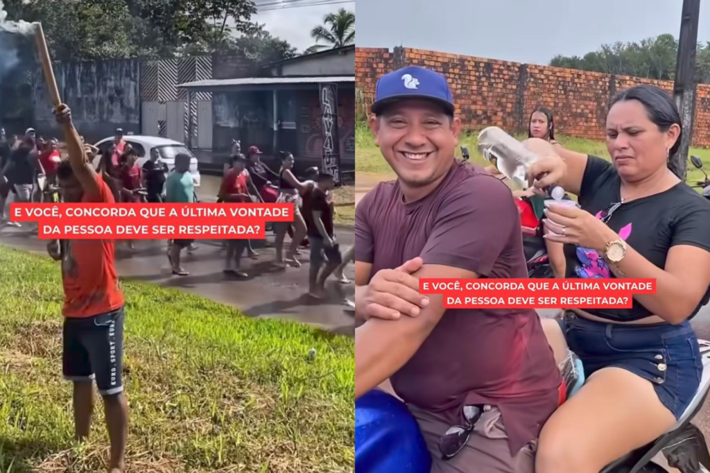 Cenas do velório em Curuçá