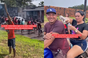 Cenas do velório em Curuçá