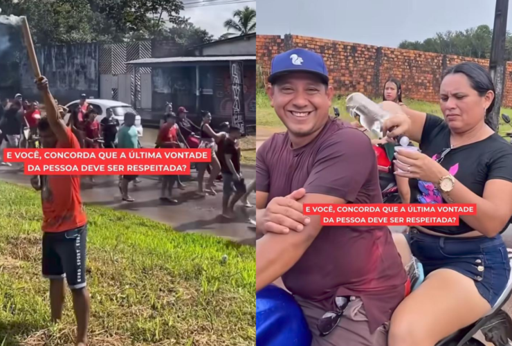 Cenas do velório em Curuçá