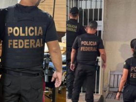 Agentes da PF deflagrando operação no Pará