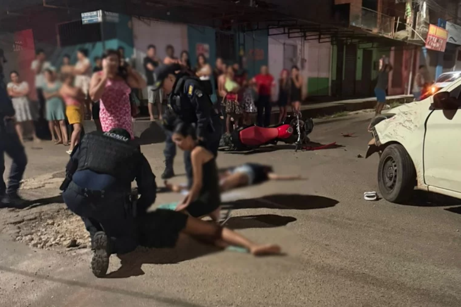 Perseguição policial acaba em acidente em Itaituba.