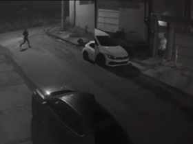 Imagens de câmeras de segurança.