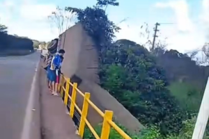 Imagens do acidente na PA-287