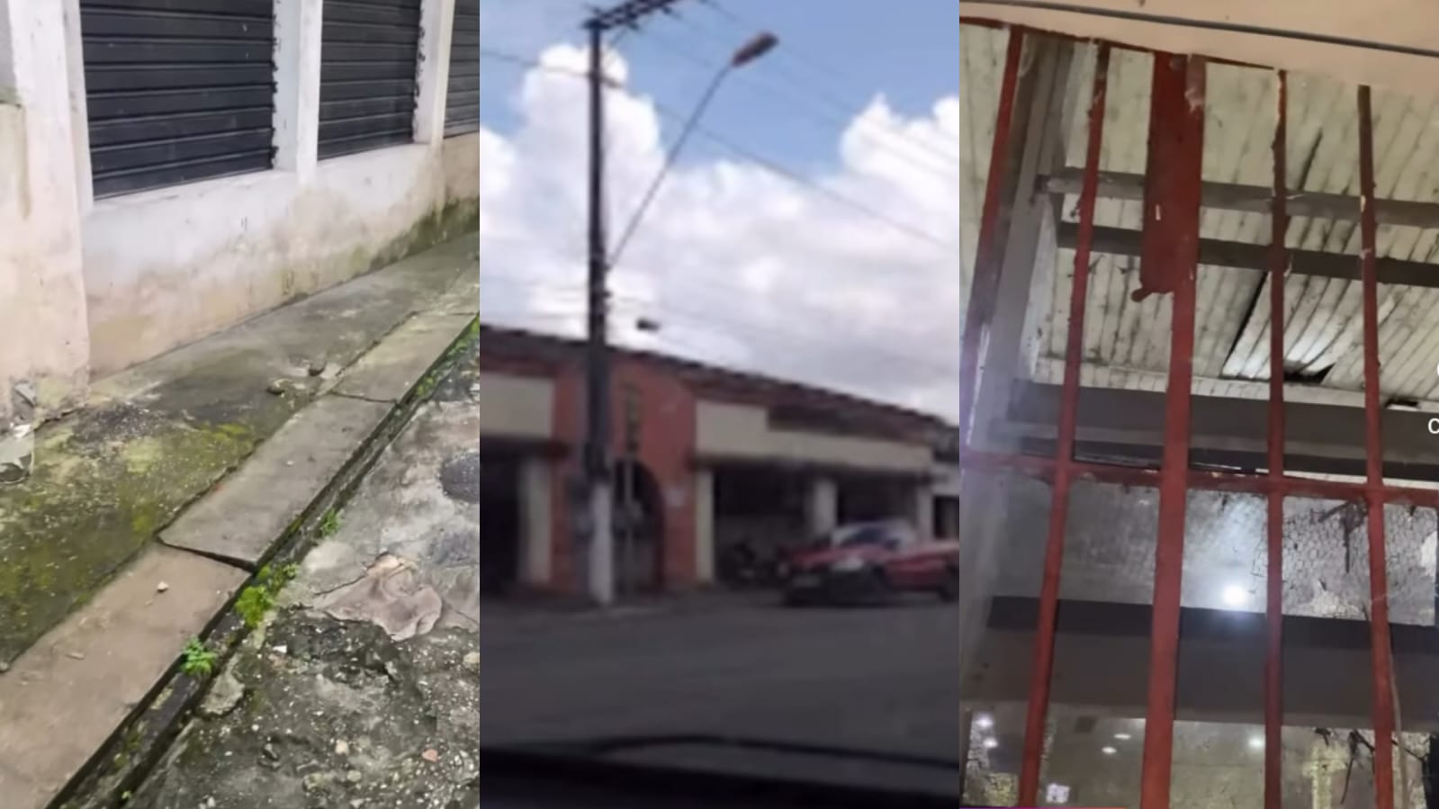 Registros do descaso em feiras e espaços públicos na Marambaia