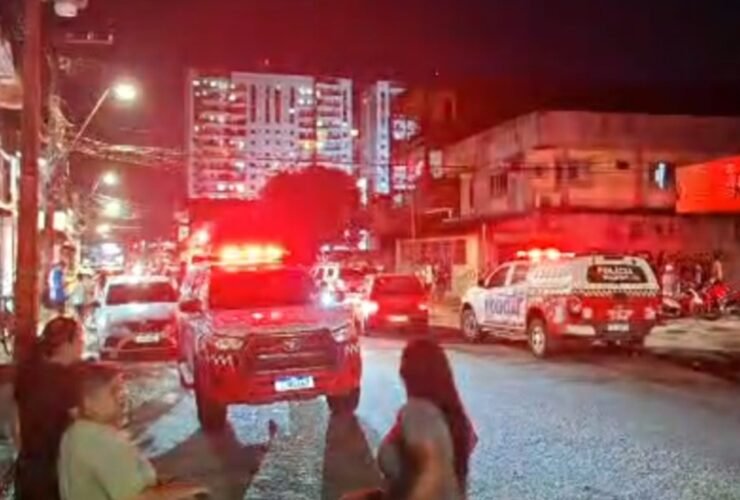 Viaturas na Marambaia, em Belém