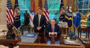 Flávio Bolsonaro e Donald Trump