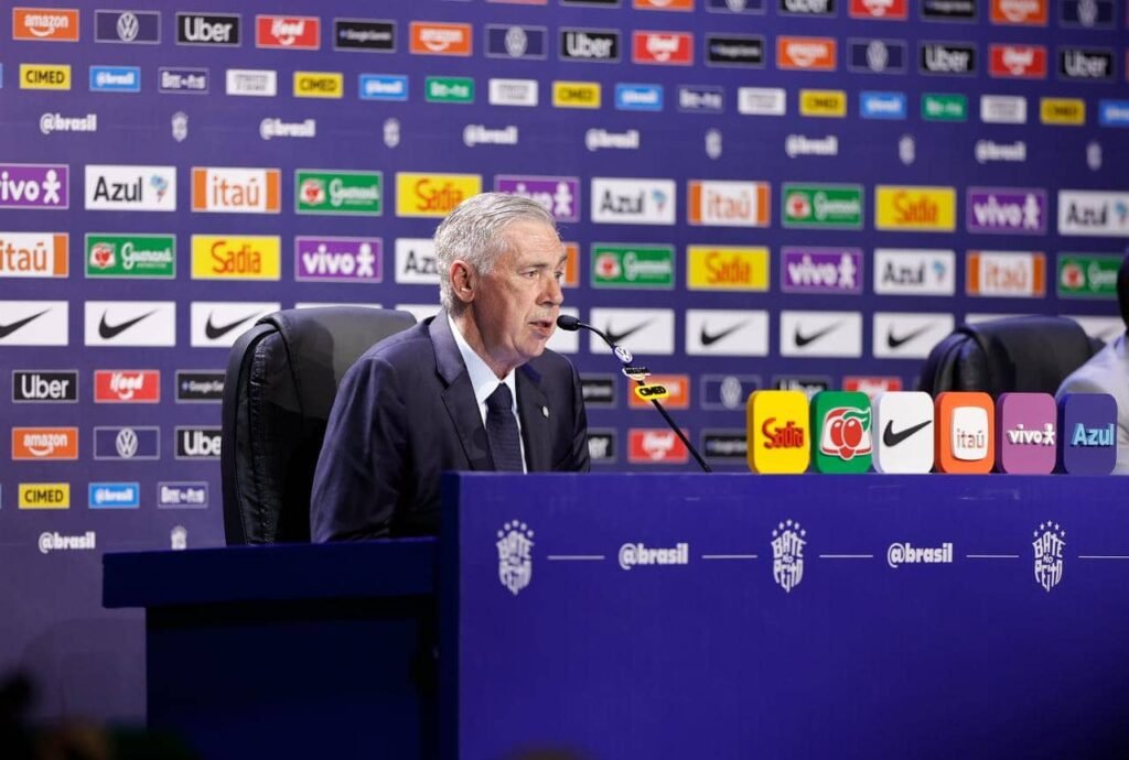 Ancelotti faz pedido ao torcedor brasileiro: "Tenham confiança neste grupo"