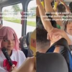 Cosplayers que participaram do Anime Geek, realizado em Belém, foram flagrados em um ônibus do BRT.