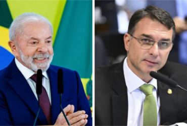 Lula e Flávio aparecem empatados tecnicamente na pesquisa.