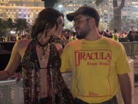 Alane e Francisco curtiram juntos o show da cantora colombiana.