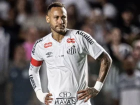 Neymar em ação pelo Santos