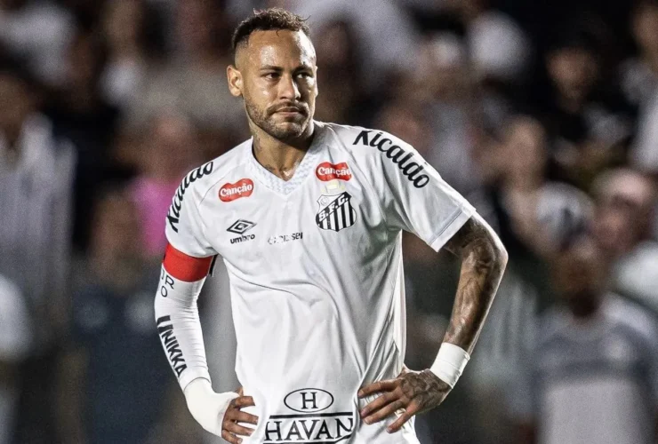 Neymar em ação pelo Santos